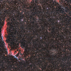 NGC 6992 + 6995 in Cygnus, östl. Teil Cirrus-Nebel vom 12.08.24