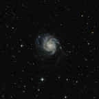 M101 Feuerradgalaxie mit Wolken vom 04.05.2024