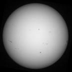 Sonne 16.07.2024 - 8" Newton - EOS 700D - Weißlicht