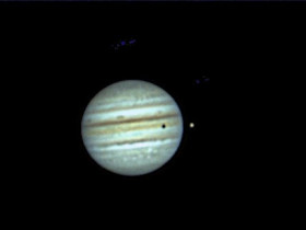 Jupiter mit Io's Mondschatten