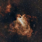 M17 / NGC6618 Schwanennebel mit dem Seestar S50