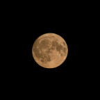 goldener Mond (97%, zunehmend) am 20.07.2024 um 23:20 Uhr MESZ