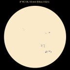 Sonne am 19. Juni 2024 (Weißlicht, Zeichnung)