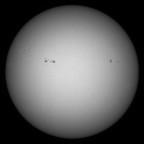 Sonne 08.09.2023 - 8" Newton - EOS 700D - Weißlicht