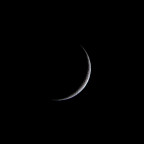 Mond (5%, zunehmend) am 08.06.2024 mit dem Seestar S50