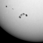 Sonne 15.06.2024 - Quadruplet Astrograph 65mm mit 3x Barlow - EOS 700D - Weißlicht