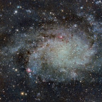 M33 Zentralbereich mit NGC 604 vom 15.09.24: C9.25 bei f/6.3; Canon 750da; 374x15 sec; uvir-Filter;